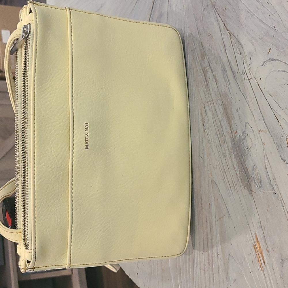 Matt & Nat, soft butter yellow crossbody bag